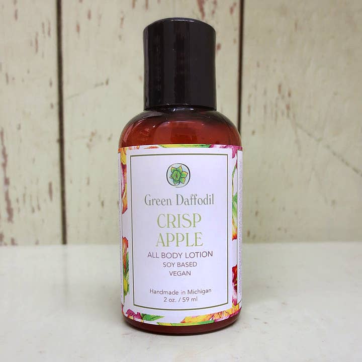 Green Daffodil Bath & Body - Wholesale Hand & Body Lotion - Crisp Apple Mini Soy Lotion Bottle - Travel Size0