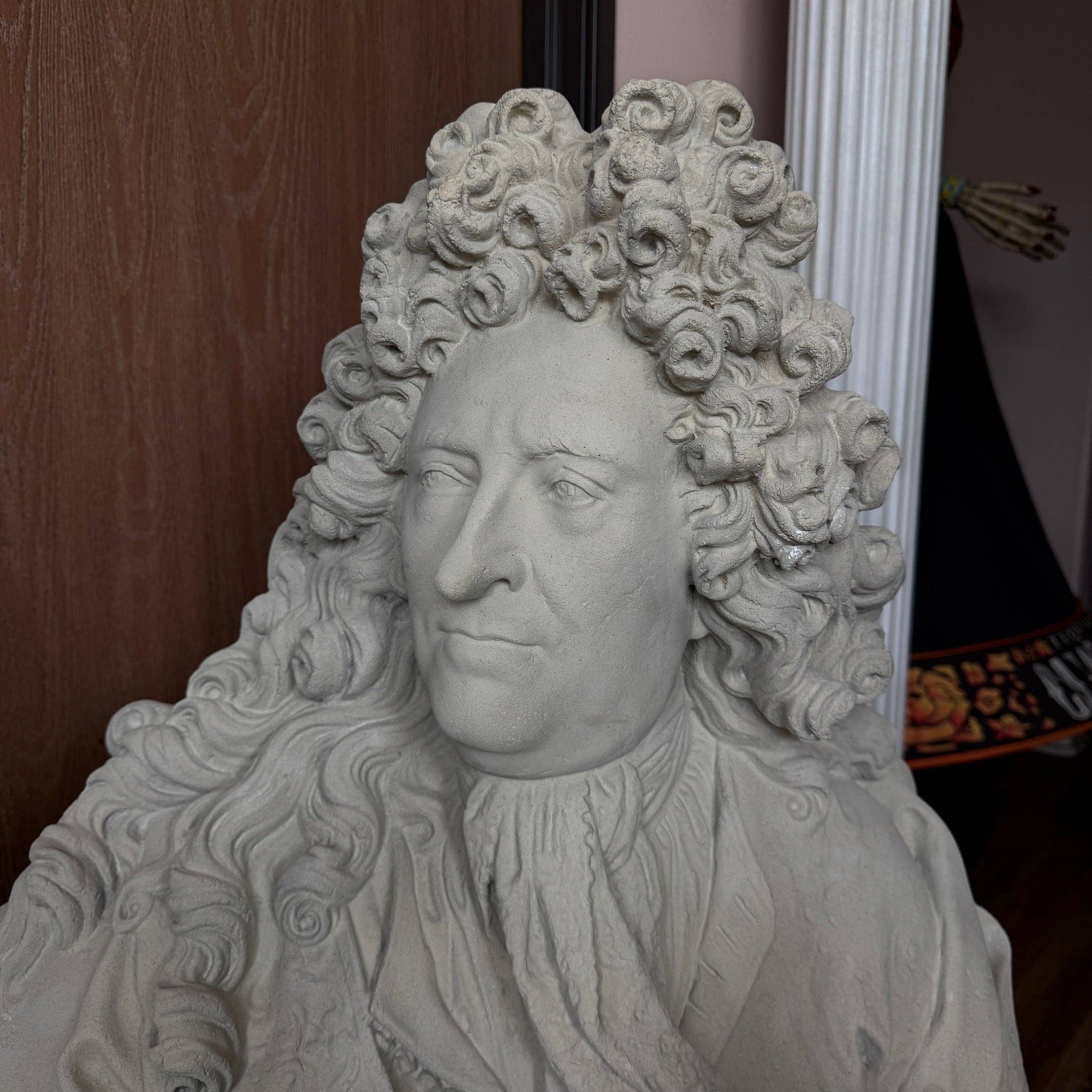LM Treasures - Wholesale Sculpture - Louis XIV Stone Bust Life Size Statue7