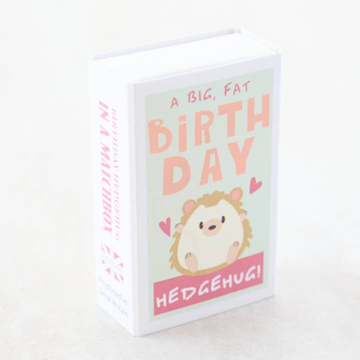 Marvling Bros Ltd - Wholesale Birthday Card - Sending You A Birthday Hedgehug In A Matchbox