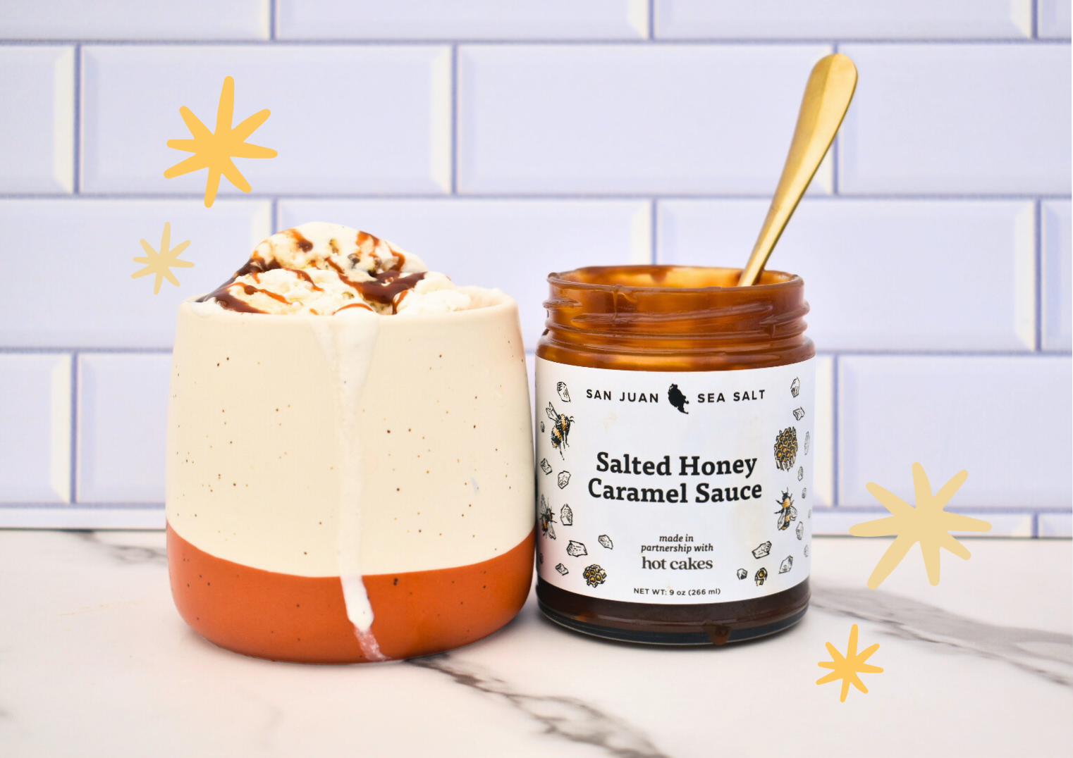 San Juan Island Sea Salt - Wholesale Caramel Sauce - Salted Honey Caramel Sauce2