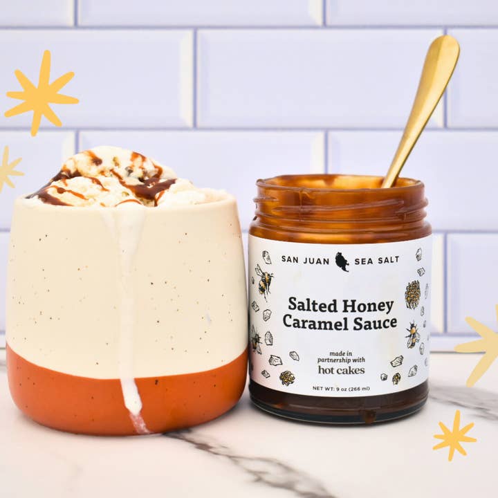 San Juan Island Sea Salt - Wholesale Caramel Sauce - Salted Honey Caramel Sauce2