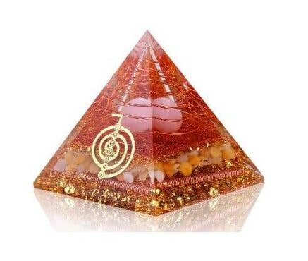 Designs by Deekay Inc. - Wholesale Spiritual Stone/Crystal - Reiki Aventurine Orgonite Crystal Pyramid (80 Mm)
