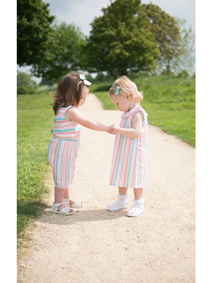 Caden and Thea - Wholesale Dress - Kids - CIRCUS STRIPE SMOCK DRESS1