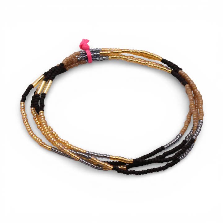 Rumi Bracelets set of 4 / Black for wholesale by bluma project