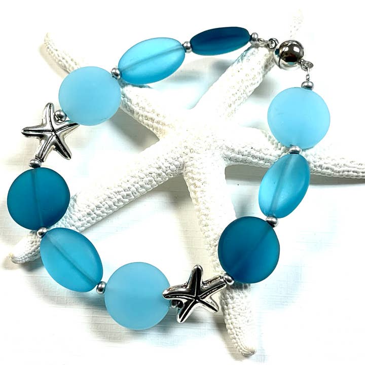 Devi Creations - Wholesale Charm/Dangle Bracelet - Sea Glass Starfish Magnetic Bracelet Assortment5