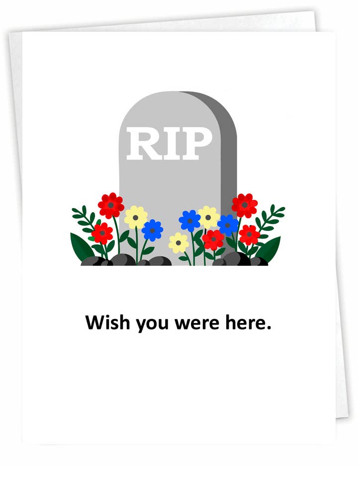 Cartão Engraçado do Dia-a-Dia - Quem Me Deras Que Estivesses Aqui - Interior em Branco por atacado de Blue Spark Card Co