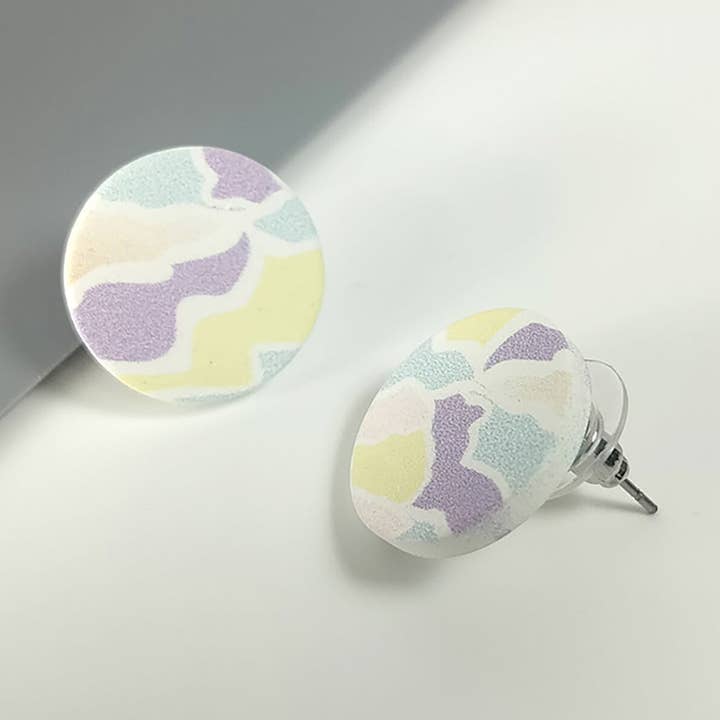 Round Pastel Mosaic Stud Earrings and other Purchase Wholesale tiny mints. Free Returns & Net 60 Terms on Faire trending on Faire.