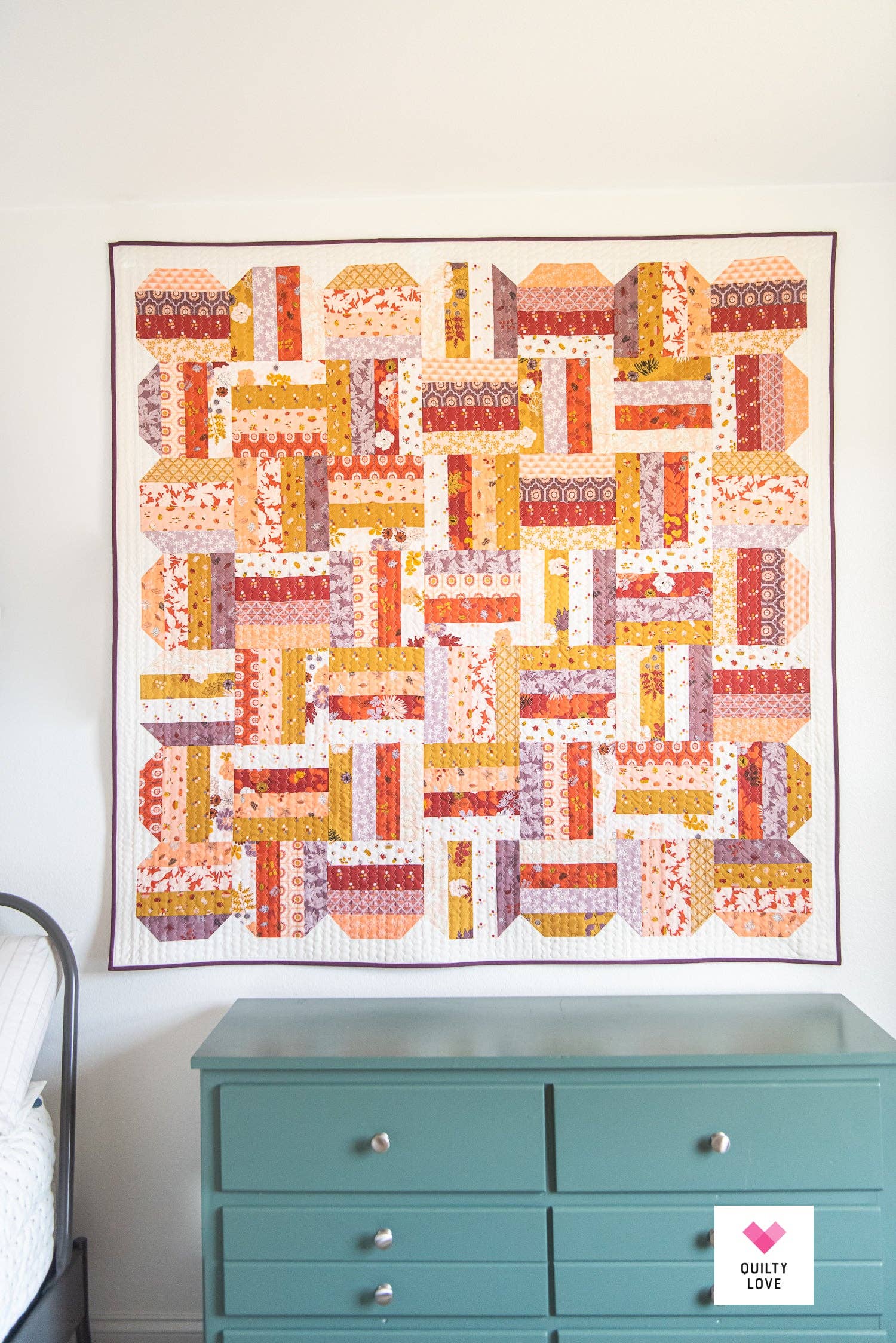 Quilty Love - Wholesale Craft Sewing Kit - Happy Scallops Printed PAPER pattern1