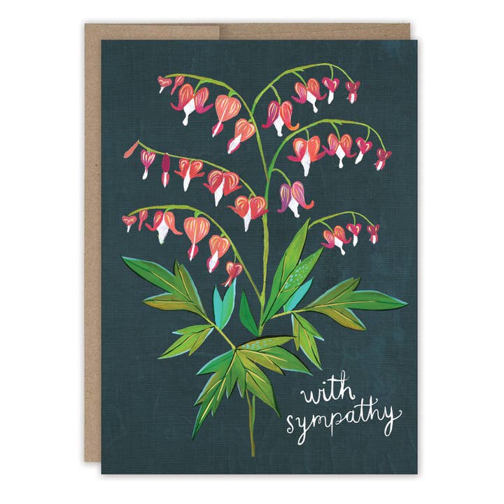 Biely & Shoaf - Wholesale Sympathy Card - Bleeding Hearts Sympathy Card