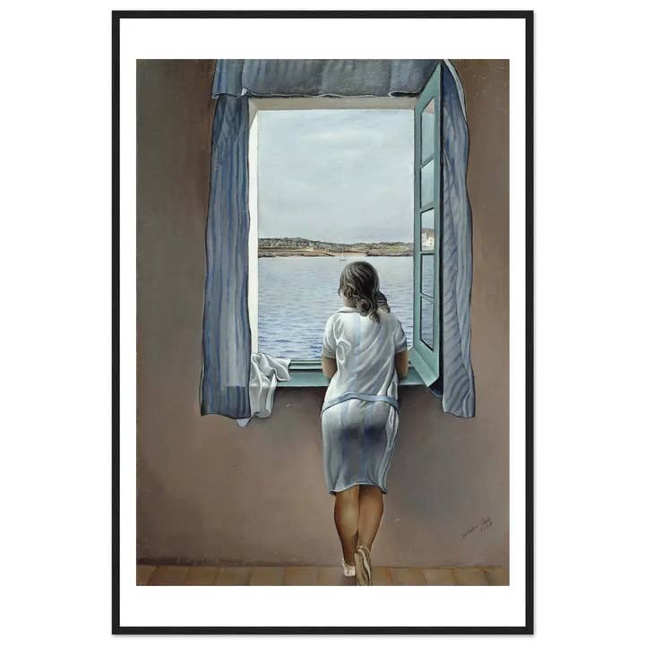 Salvador Dali Jovem Mulher à Janela Poster de Arte por atacado de Art-O-Rama Shop
