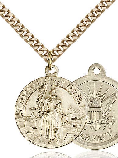 Saint Joan of Arc Navy Pendant for wholesale by Tony’s Jewelry