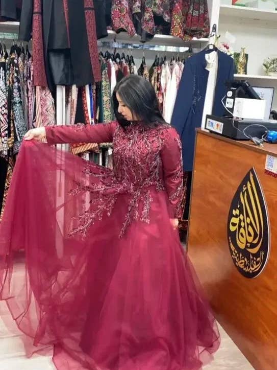 Palestinian Elegance - Wholesale Dress - Women's - Dew Branches Gown7