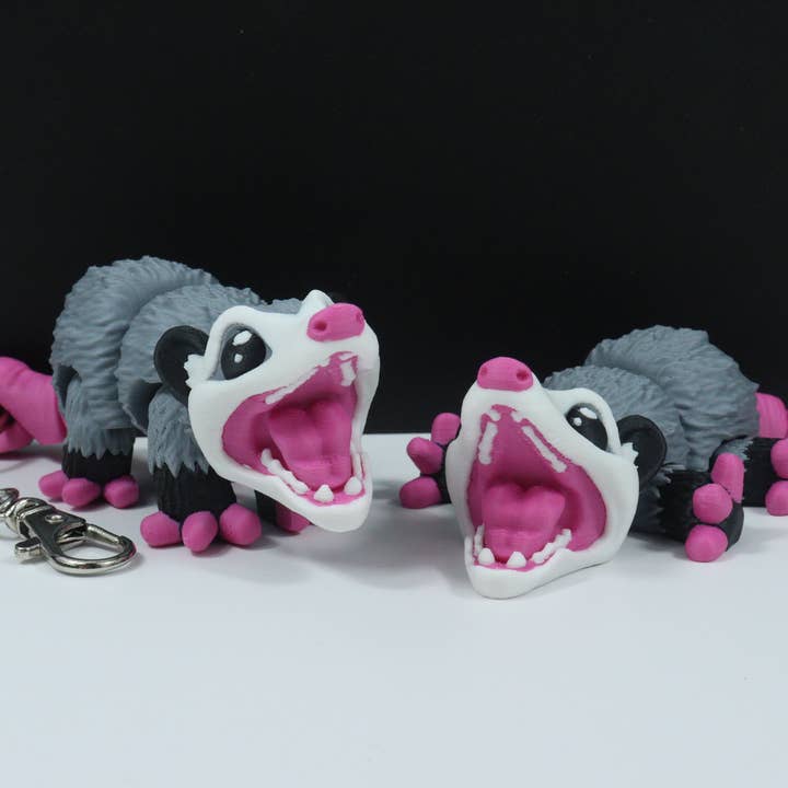 Fidget Friends Opossum – 3D Printed Toy or Keychain for wholesale by MrSpinner