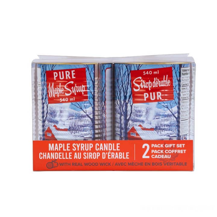 2-Pack Maple Syrup Candle Gift Set – Large (Wood Wick) for wholesale by Seracon
