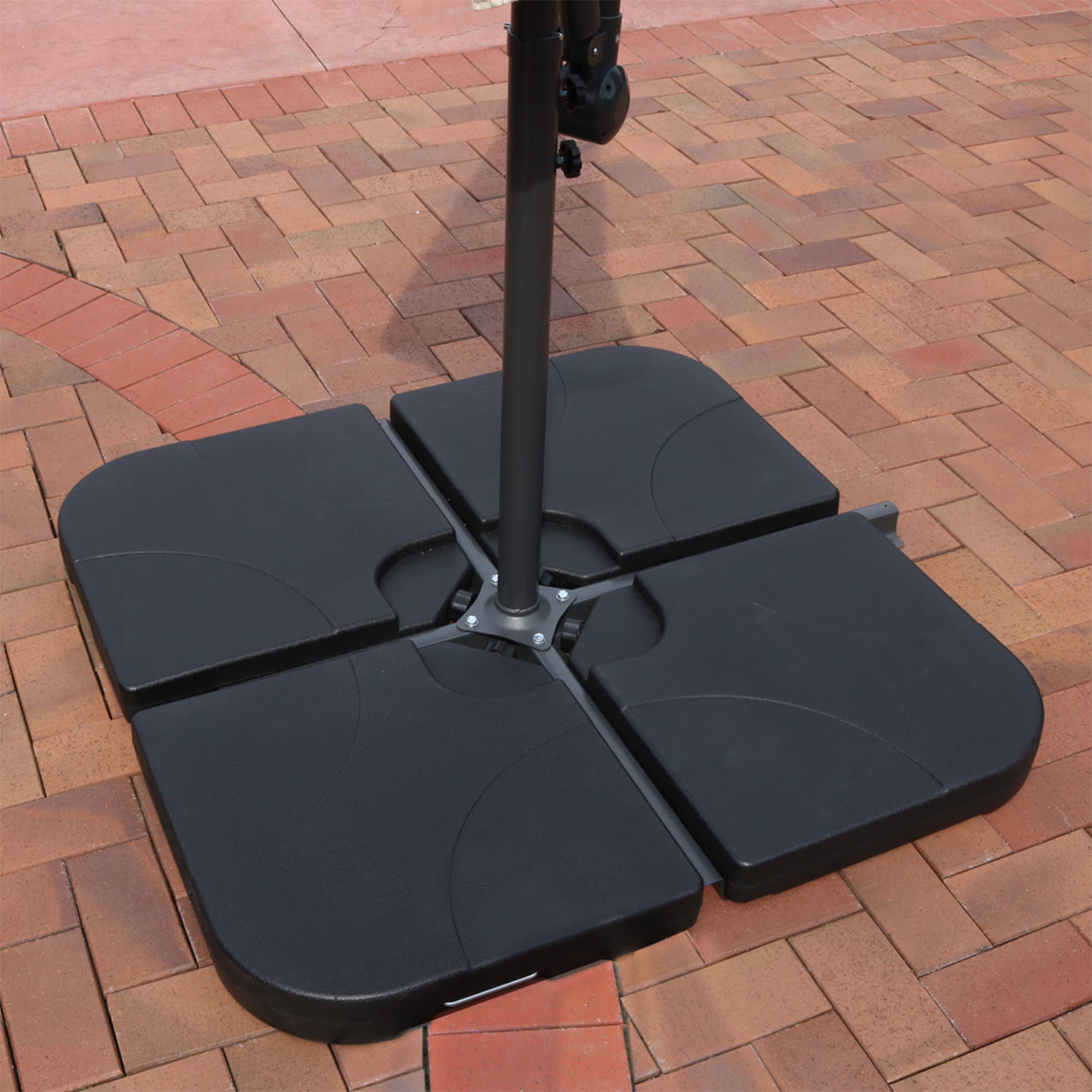 Sunnydaze Decor - Wholesale Patio Umbrella - Square Cantilever Offset Patio Umbrella Base Plates5