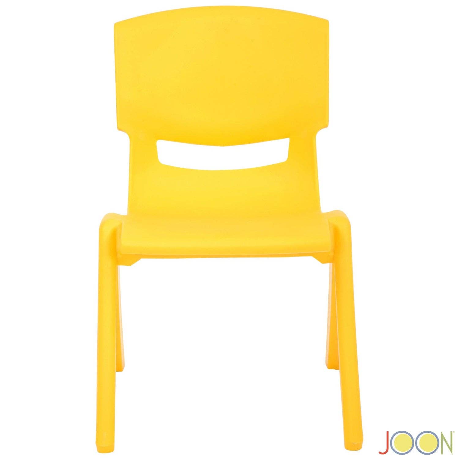 ShopBobbys - Wholesale Chair - Kids - JOON Stackable Plastic Kids Learning Chairs, Yellow, 20.5x12.75X11 Inches, 2-Pack (Pack of 2)0