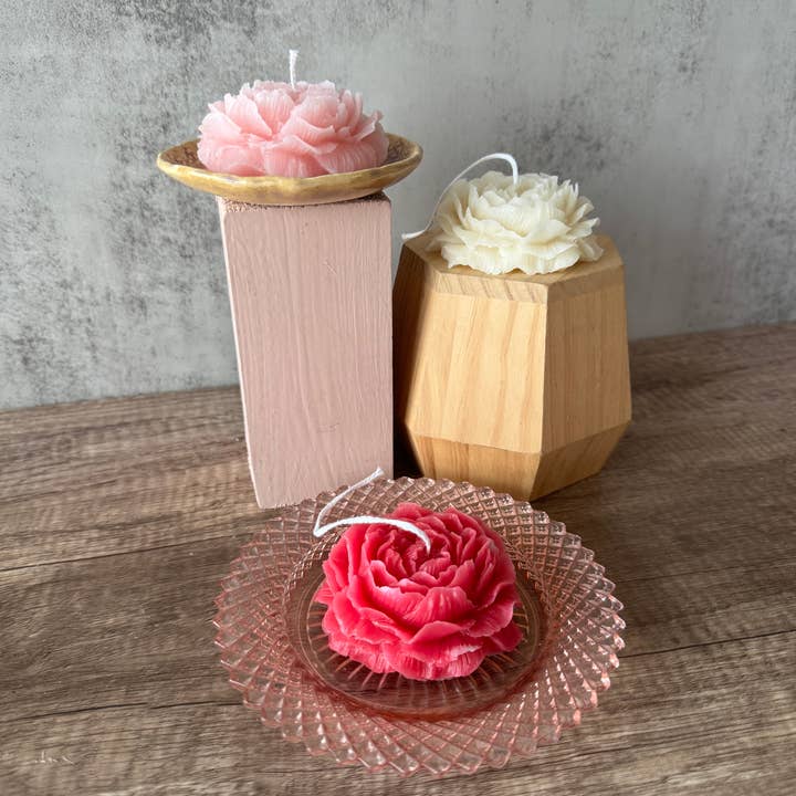 Acute Designs - Vente Bougies originales - Bougies à fleurs de pivoine3