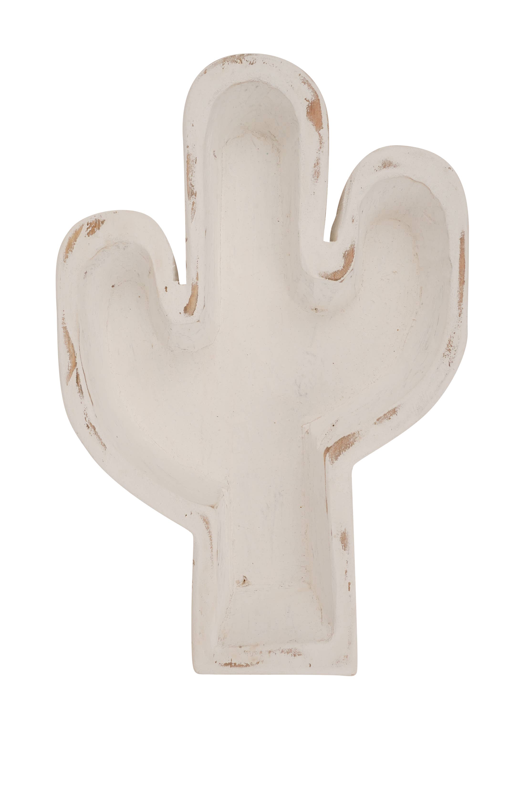 My Amigos Imports - Wholesale Candle Holder - Cactus Bowl-10 x 14 inch-Carved-Candle Ready-4 Color Choices5