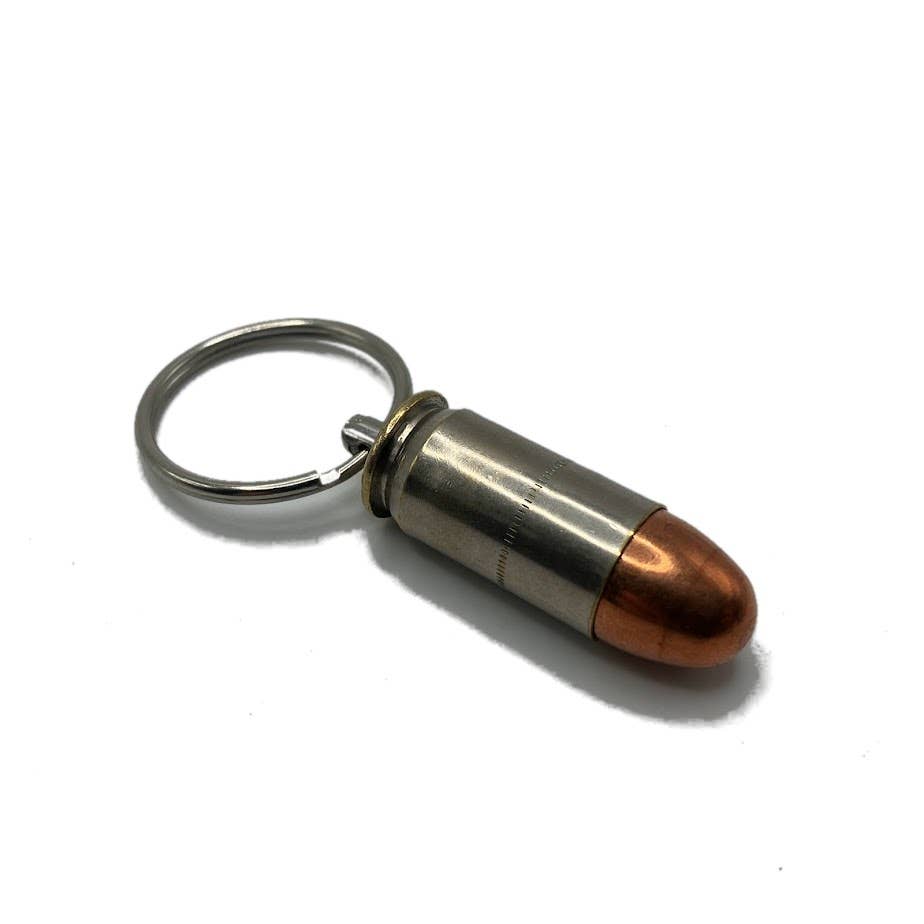 Vermont Cut Coins & 2nd Shot Round - Wholesale Keychain - Unisex - Bullet Keychains Style2- Many Calibers - .223 .45 9mm 50 BMG6