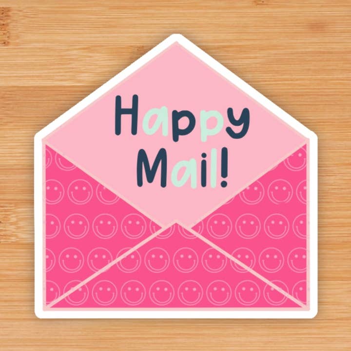 Autocollant Mail heureux pour la vente par Made in the North Designs