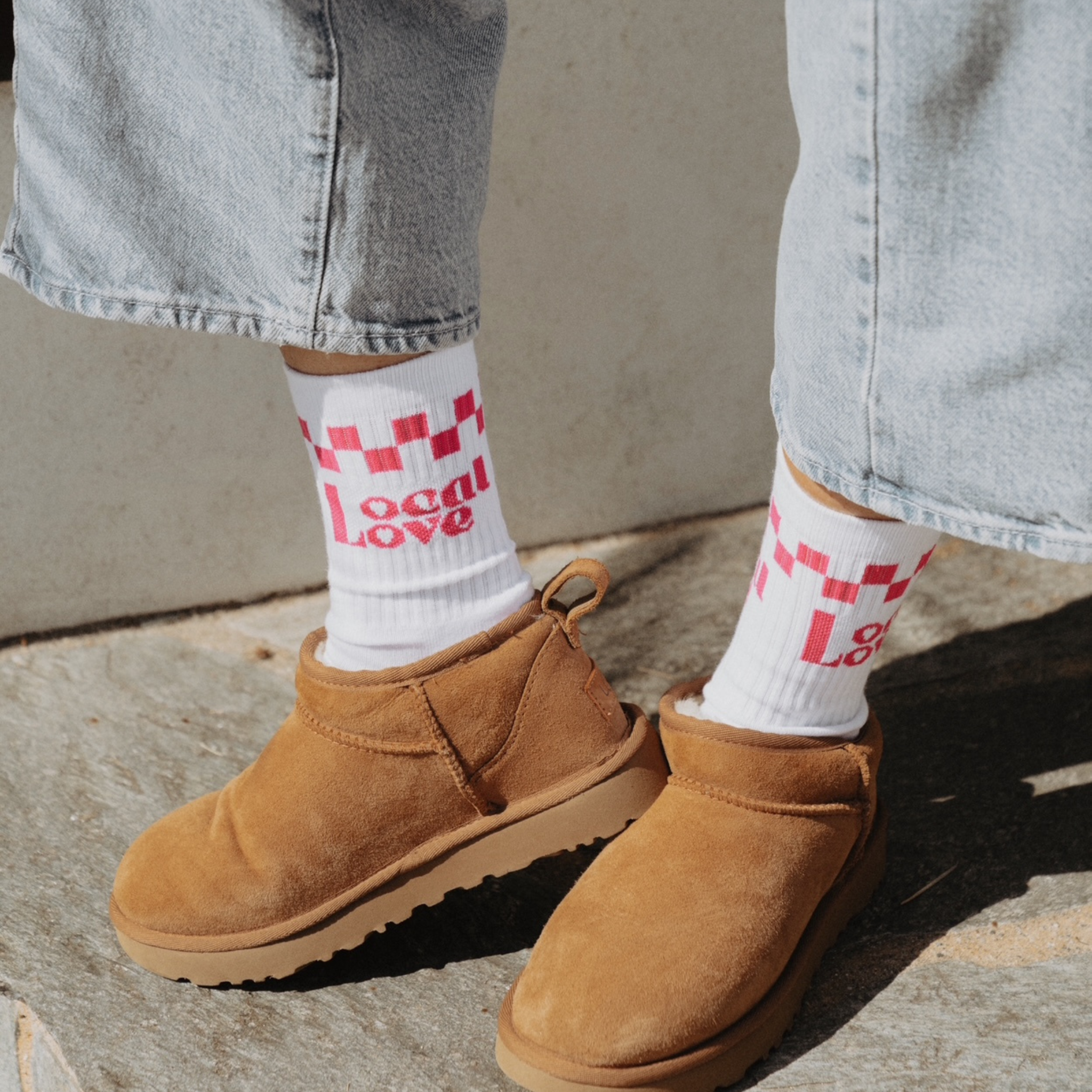 Hvid Local Love Crew Strømper for engroshandel på Faire1