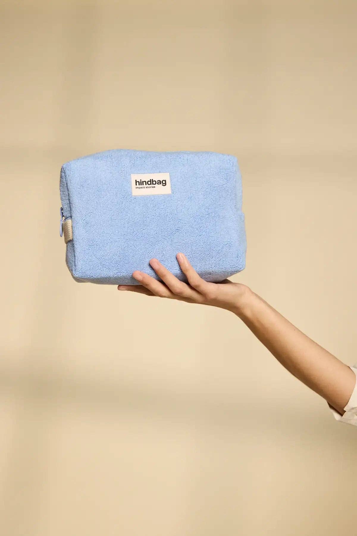 Hindbag - Wholesale Toiletry Bag - Women's - Leon Toiletry Bag Cloud Blue Sponge