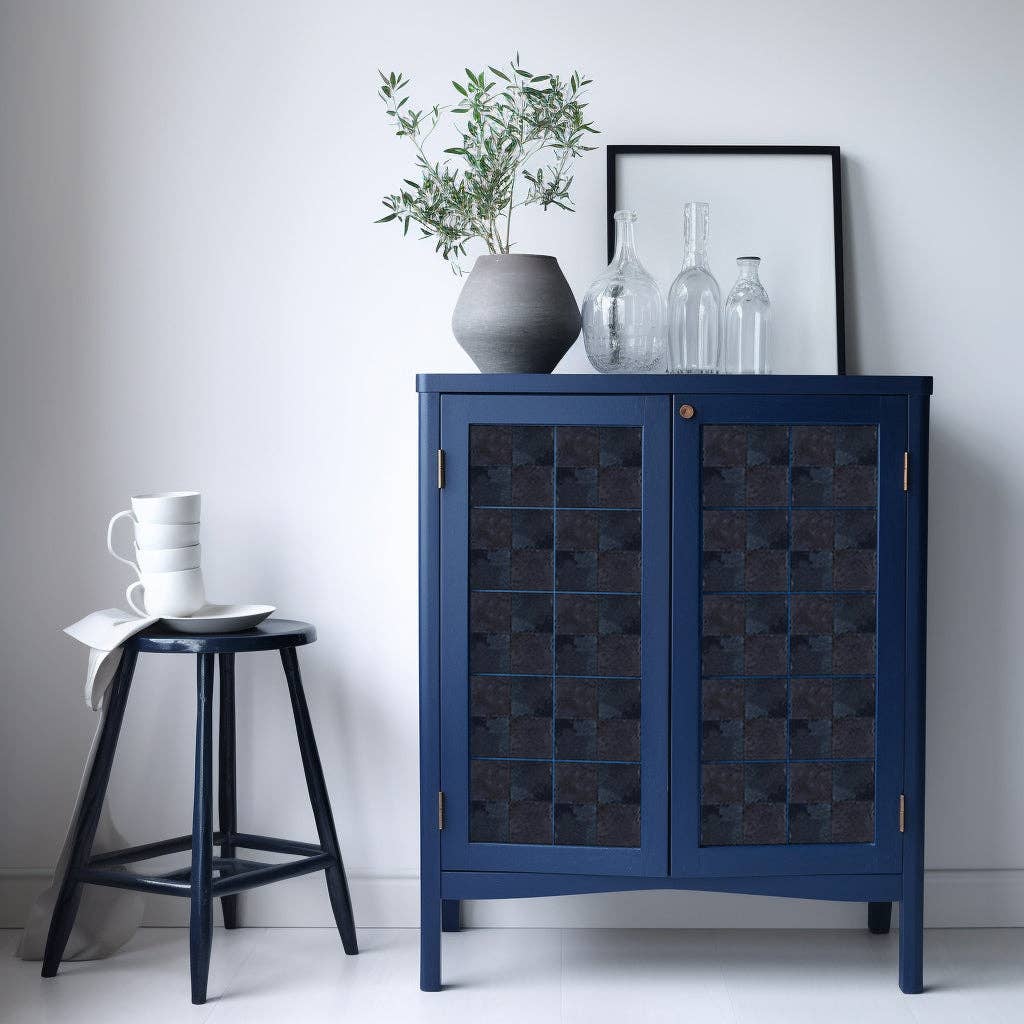 Mi Alma LLC - Wholesale Wall Tile - Solid Black Dark gray Peel And Stick Easy Transforming Dark backsplash Model -R977