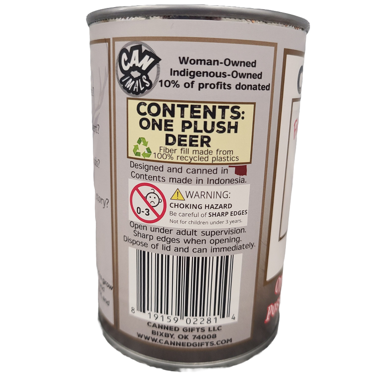 Canned Gifts – Großhandel Kuschel-/Plüschtier – Kind & Baby – Eingemachtes Reh | Tier-Plüsch mit Witzen | Einzigartiges Jagdgeschenk6