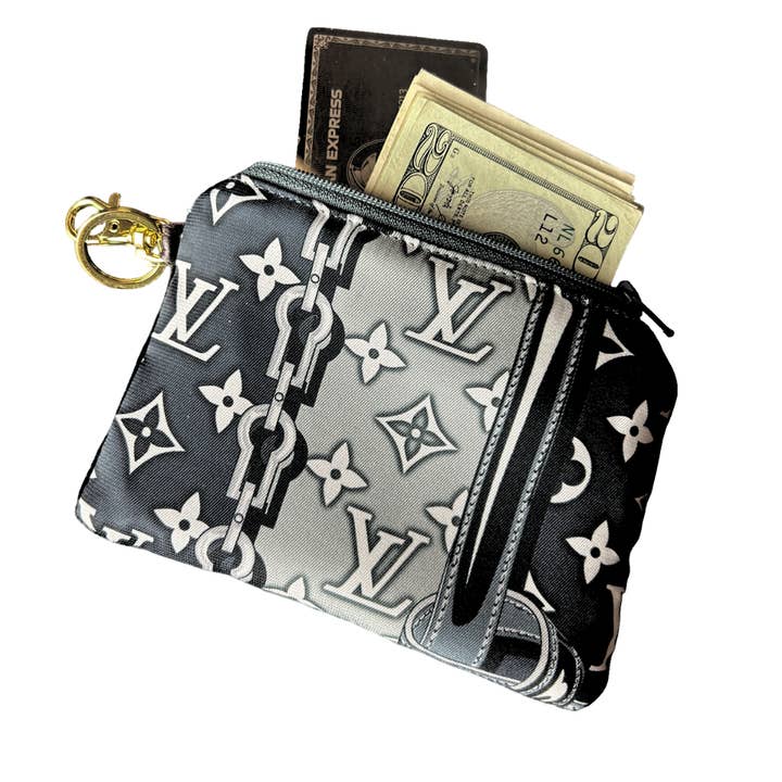 Louis Vuitton Monogram Vintage Silk Scarf Keychain Bag for wholesale by Vintage Luxe Up