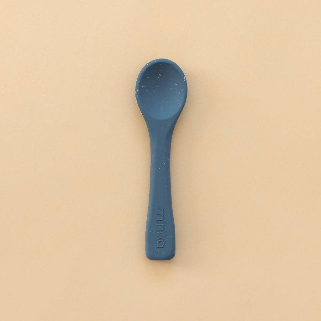 Minika - Wholesale Flatware Set - Kids & Baby - Silicone spoon - Indigo