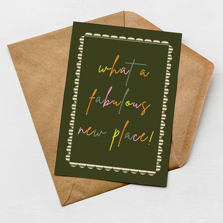 Fabulous New Place Card | Housewarming Card for wholesale by Greenwich Paper Studio