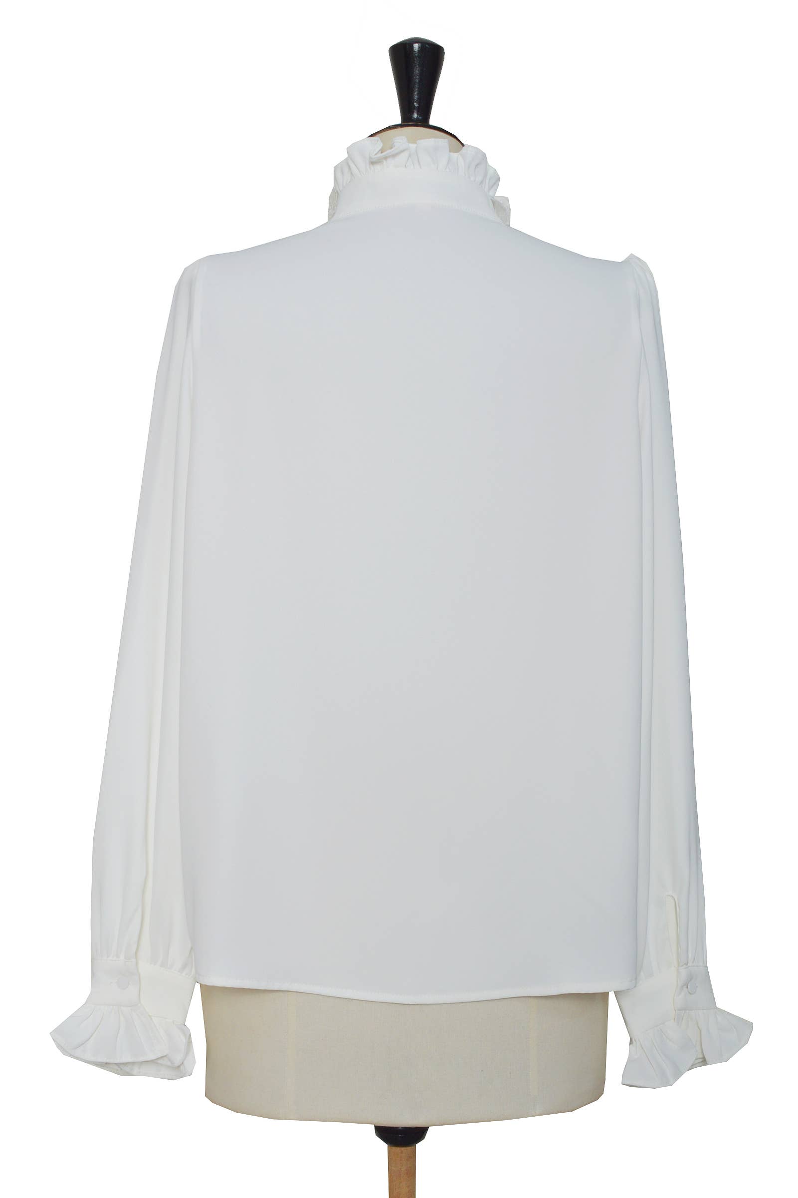 ELLI WHITE - Wholesale Button Down Shirt - Women's - Shirt with embossed floral collar4