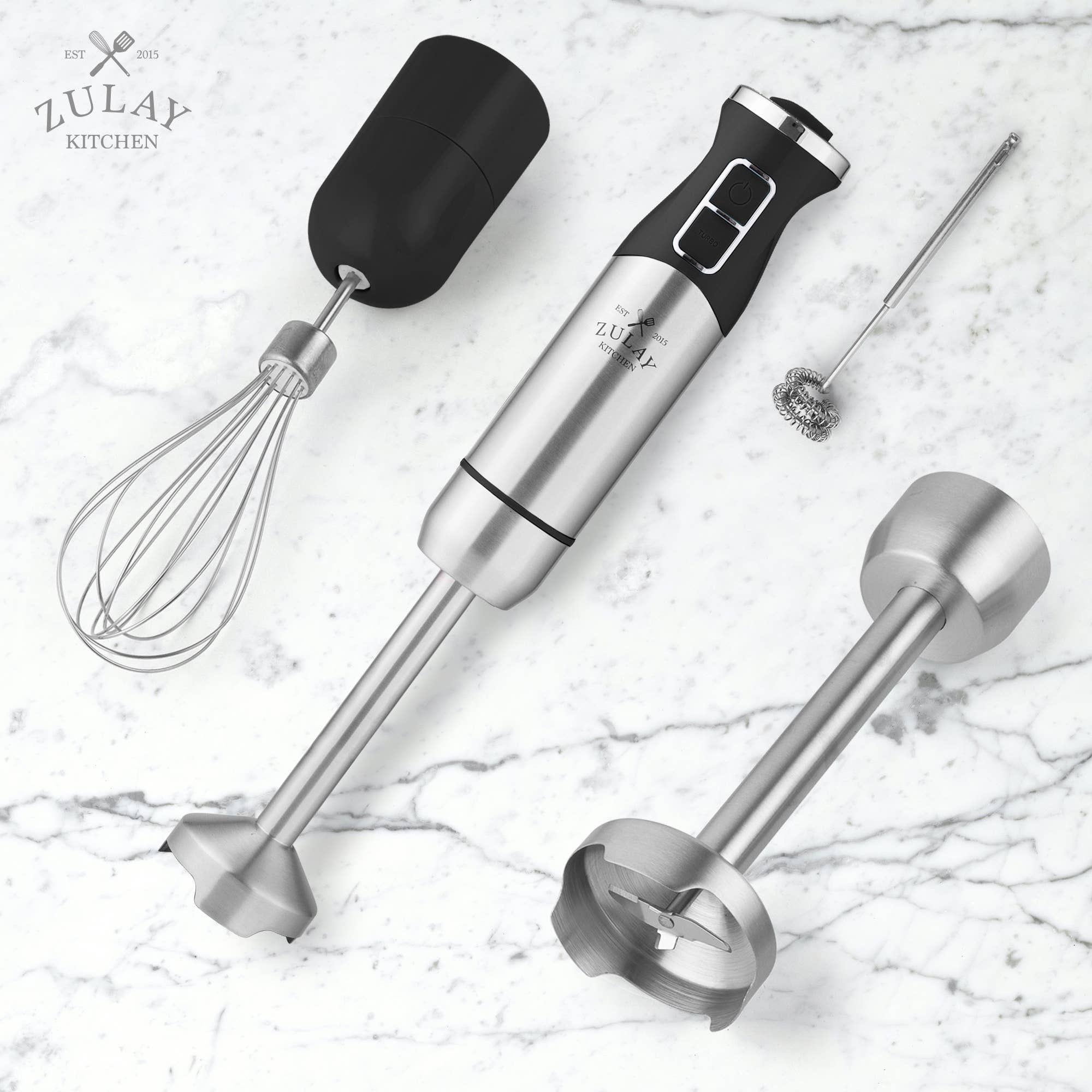 Zulay Kitchen Immersion Blender Handheld 500W 8 Speed - The BBQ