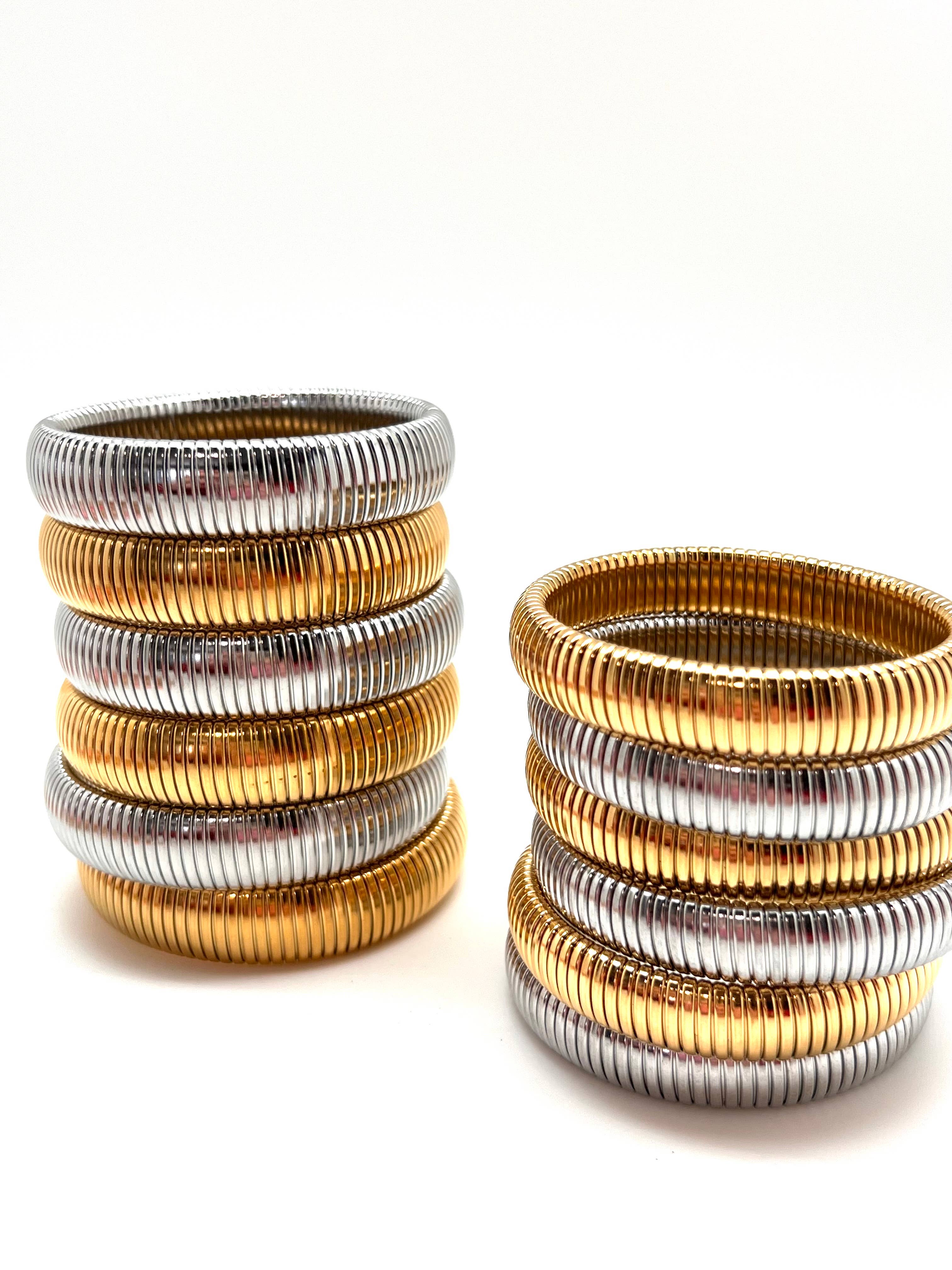 Karli Buxton - Wholesale Bangle Bracelet - Snake Coil Stacks2