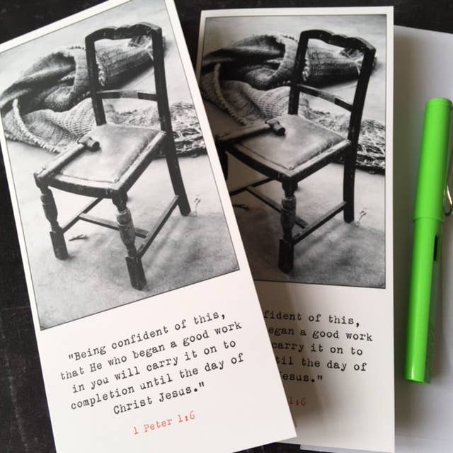 Completion Christian Greeting Card for wholesale by Fieldnote