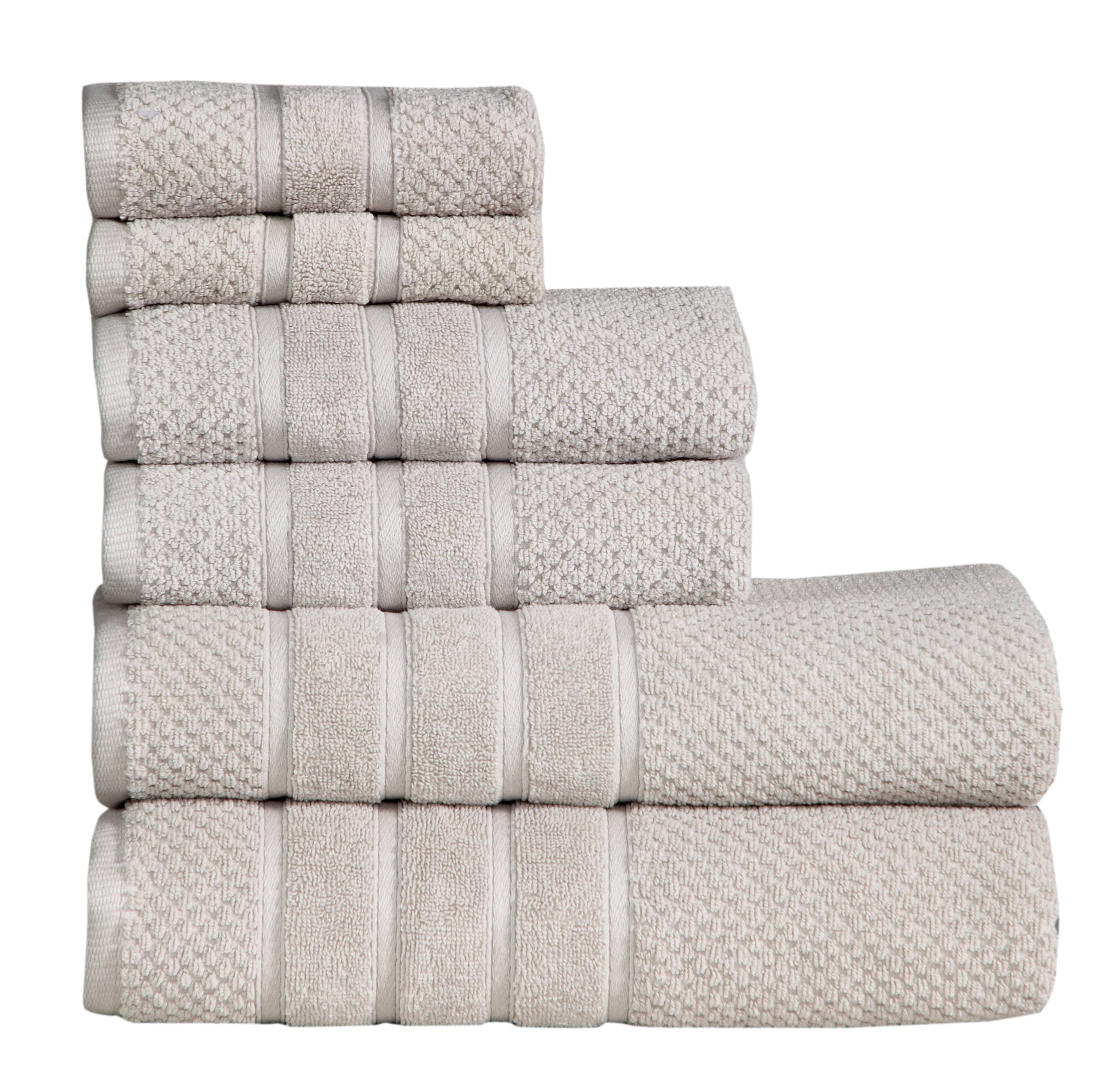 Feather & Stitch New York - Wholesale Towel Set - 100% Cotton 6-Piece 625 GSM Ultra soft Bath Towel Set4