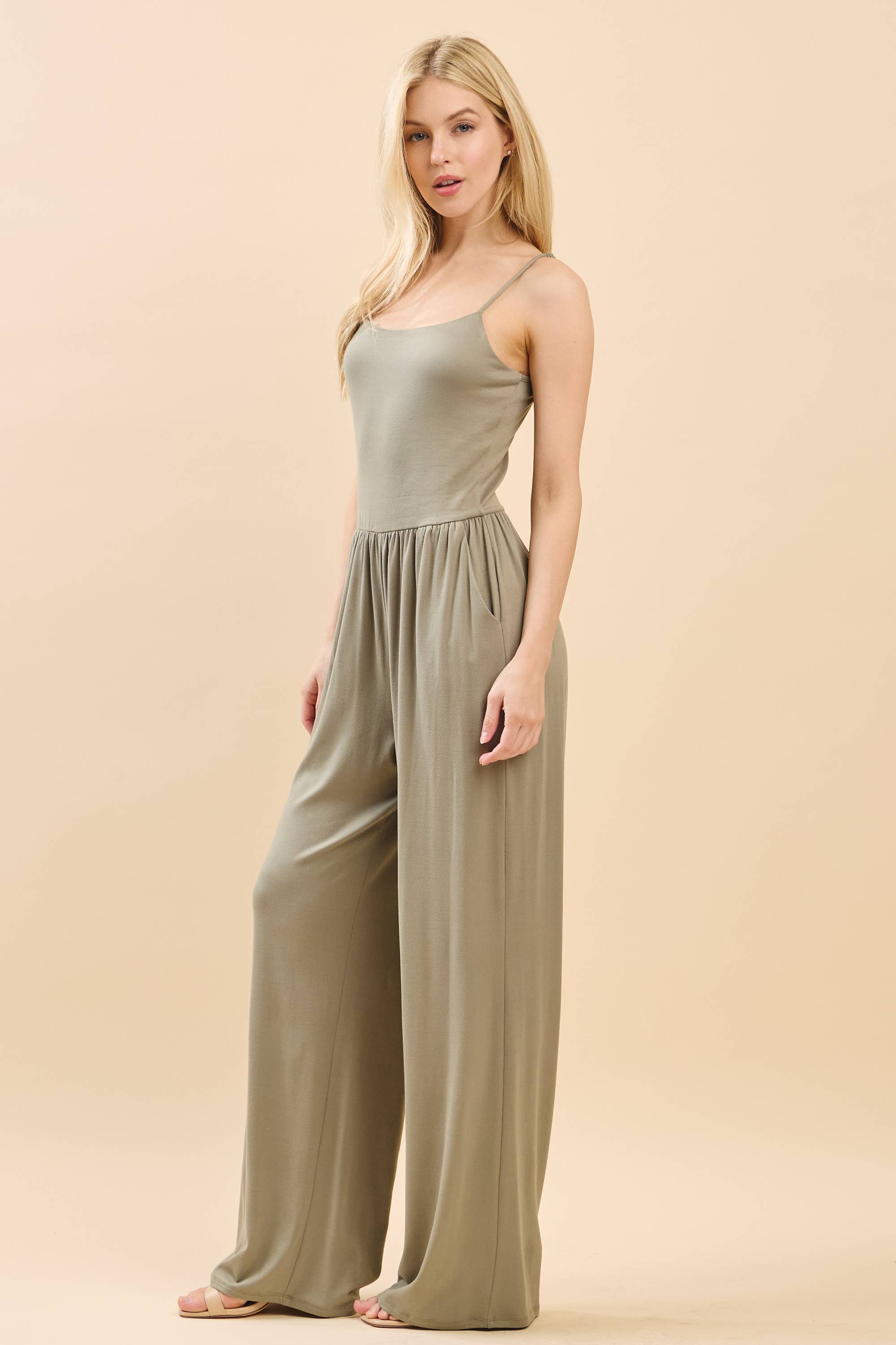 Heart & Hips - Vente Combinaison – femme - JR55560A - COMBINAISON SANS MANCHES À DOUBLE COUCHE13