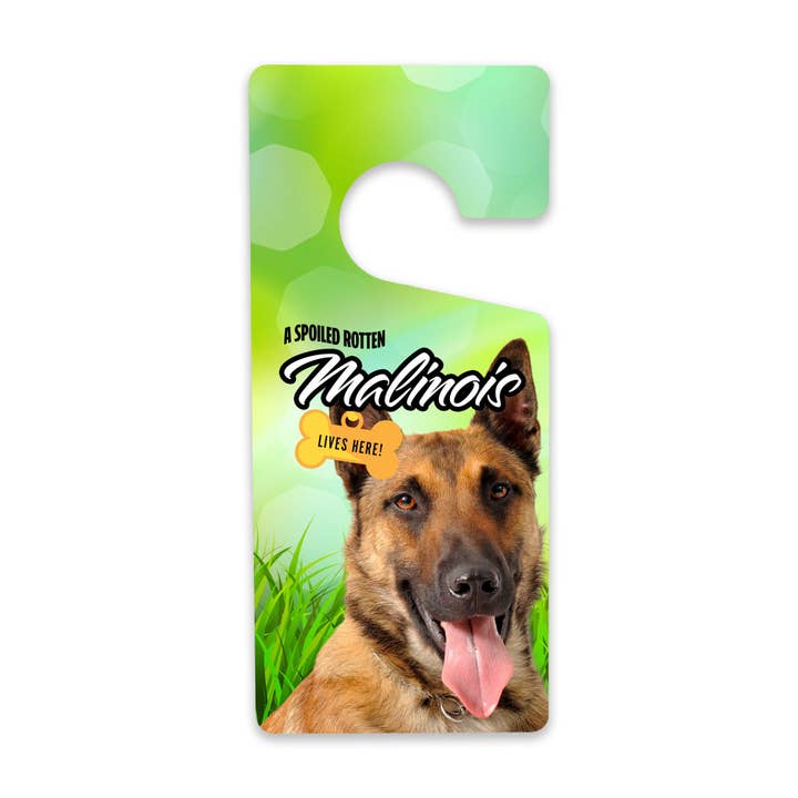 Malinois Door Hanger for wholesale by Real Cool Stickers & Stuff