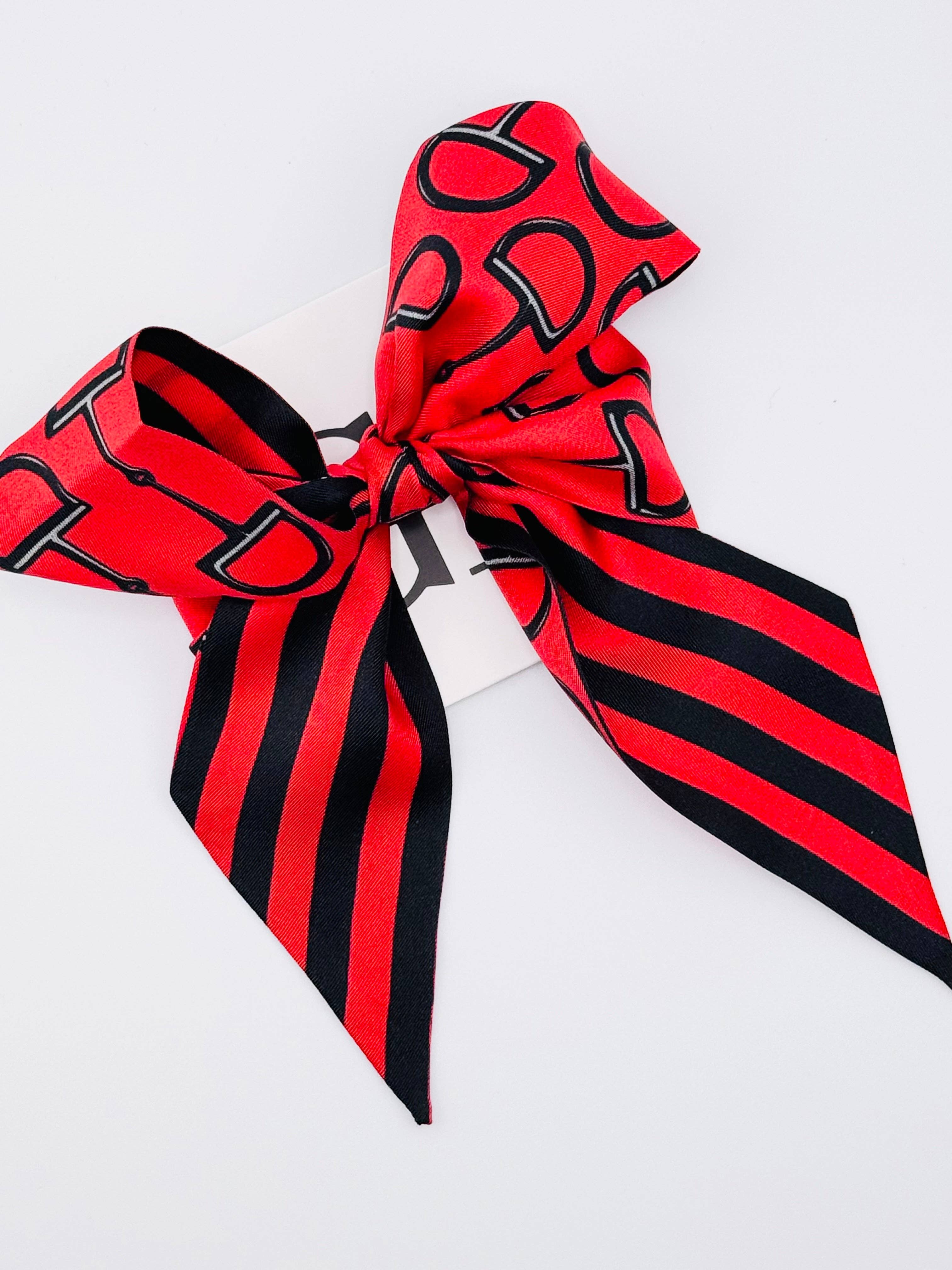 Gameday Luxe - Wholesale Scarf - Women's - The Gameday Signature Scarf- Red And Black1