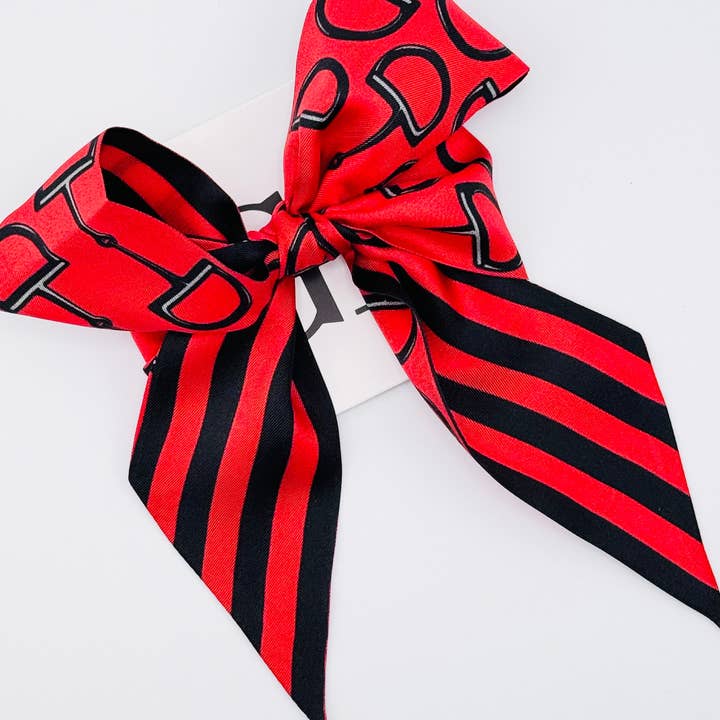 Gameday Luxe - Wholesale Scarf - Women's - The Gameday Signature Scarf- Red And Black1