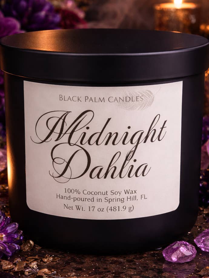 Midnight Dahlia for wholesale by Black Palm Candles