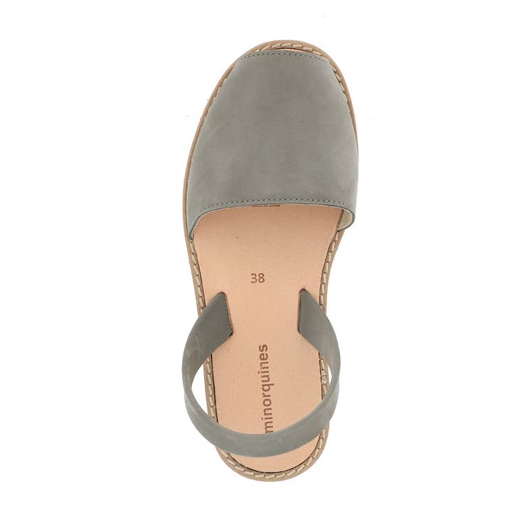 Avarca Nubuck Gris Oscuro - Sandalia Verano para venta al por mayor de Minorquines