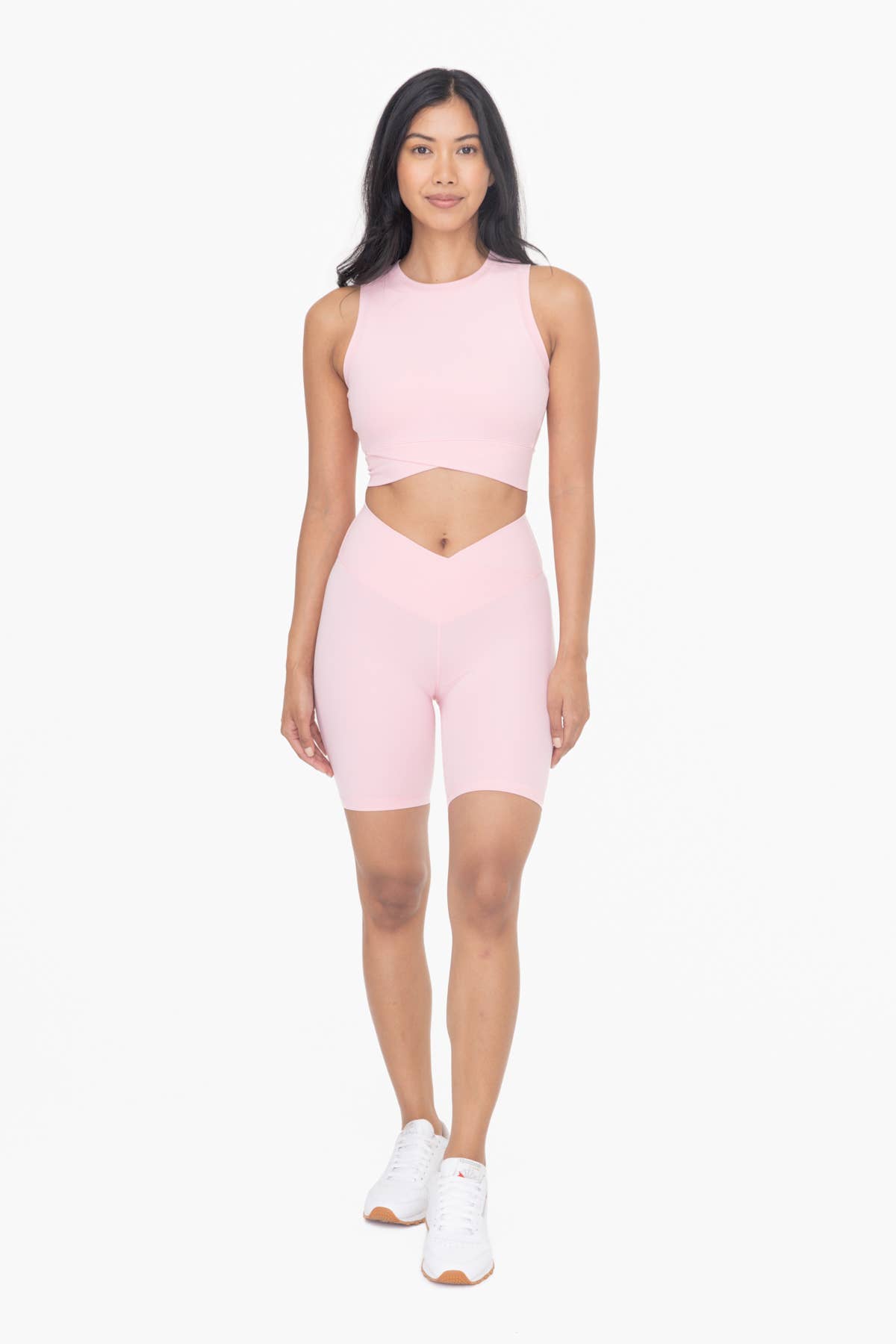 Mono B - Wholesale Athletic Shorts - Women's - Venice Crossover Waist Biker Shorts27