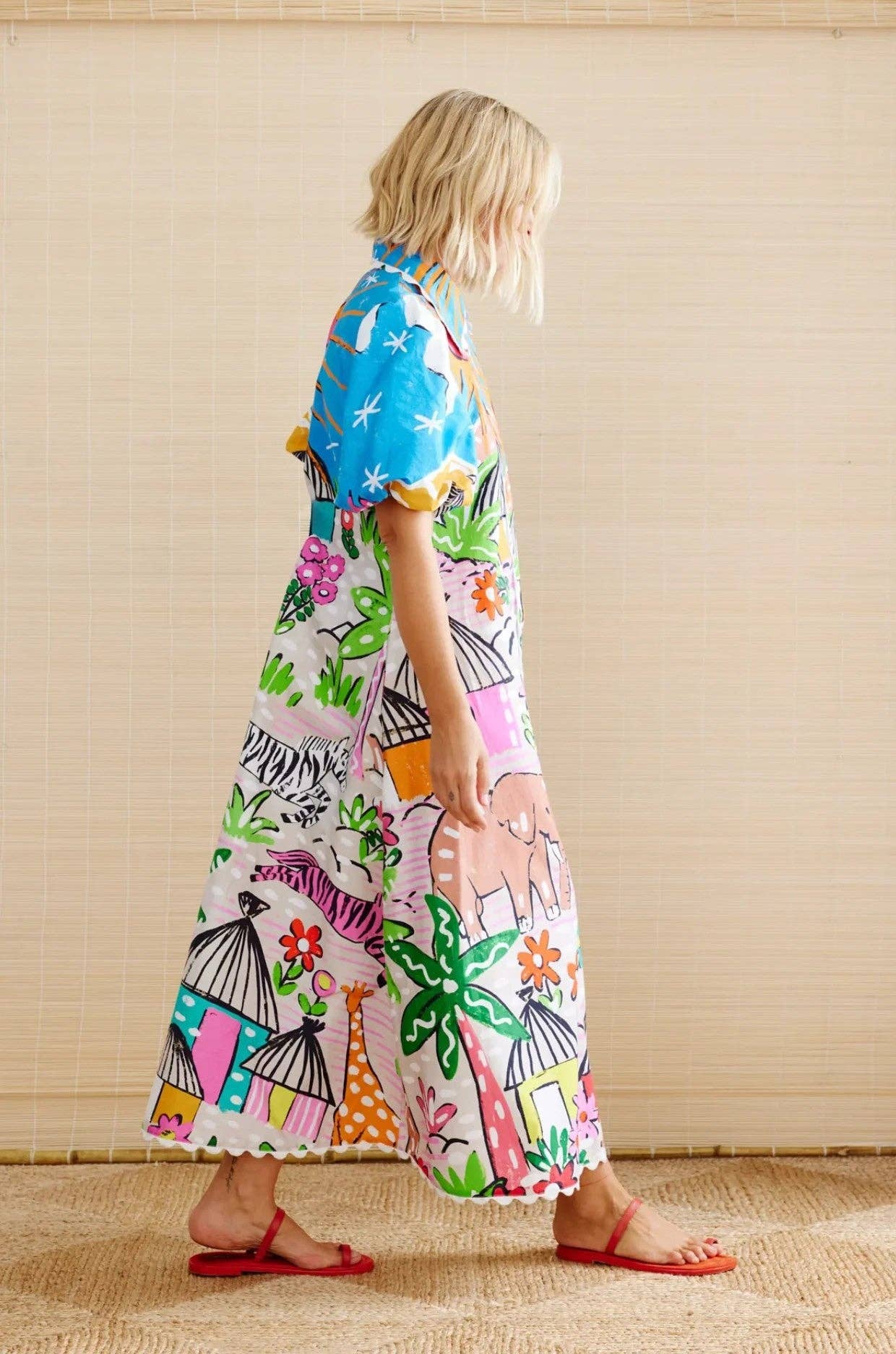 Pattern 2025 NEW Linen Print Dress EuroStyle for Beyond  for wholesale on Faire7