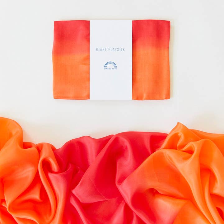 Giant Fire Playsilk for wholesale by Sarah’s Silks