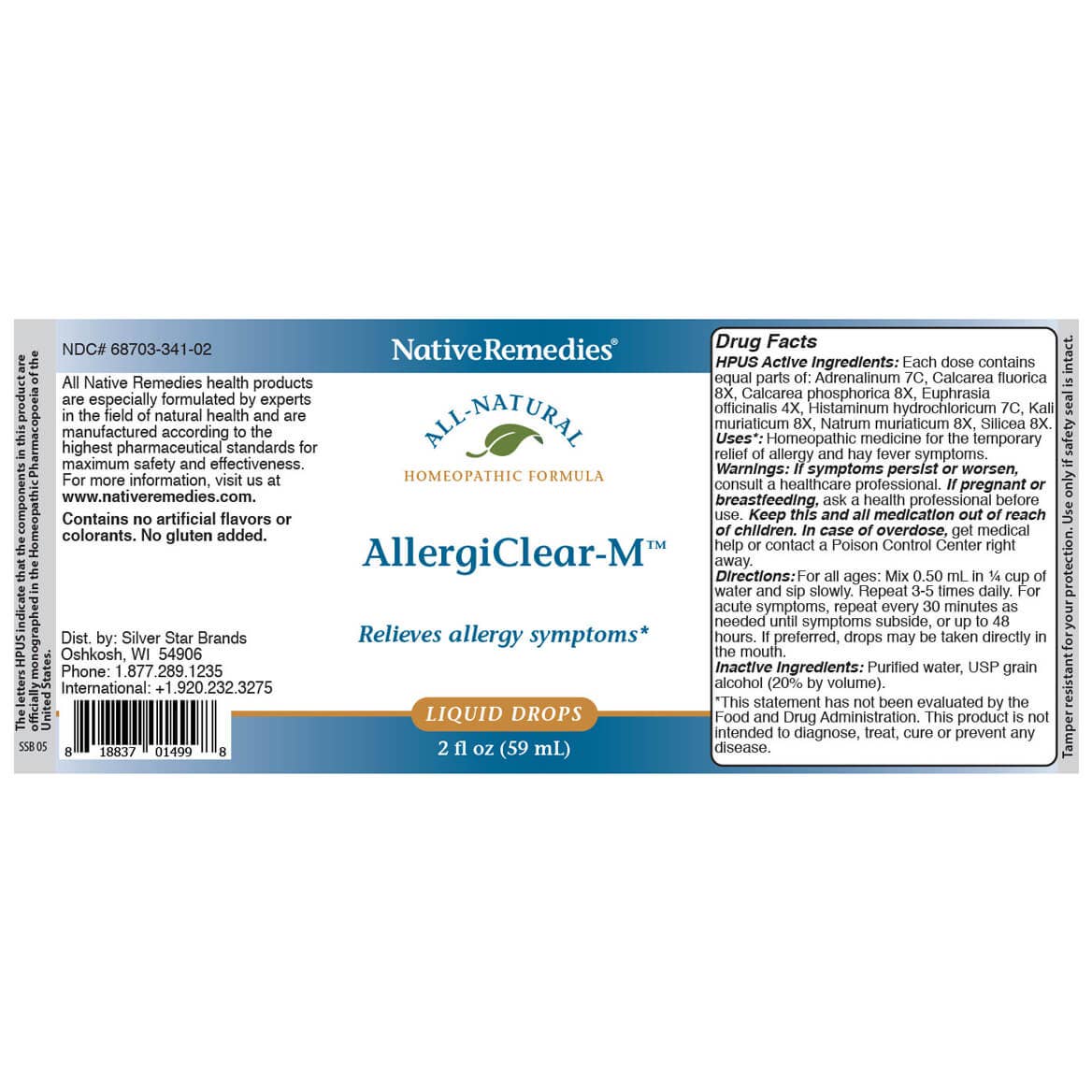 Native Remedies - Wholesale Oral Supplement/Vitamin - NativeRemedies® AllergiClear-M™2