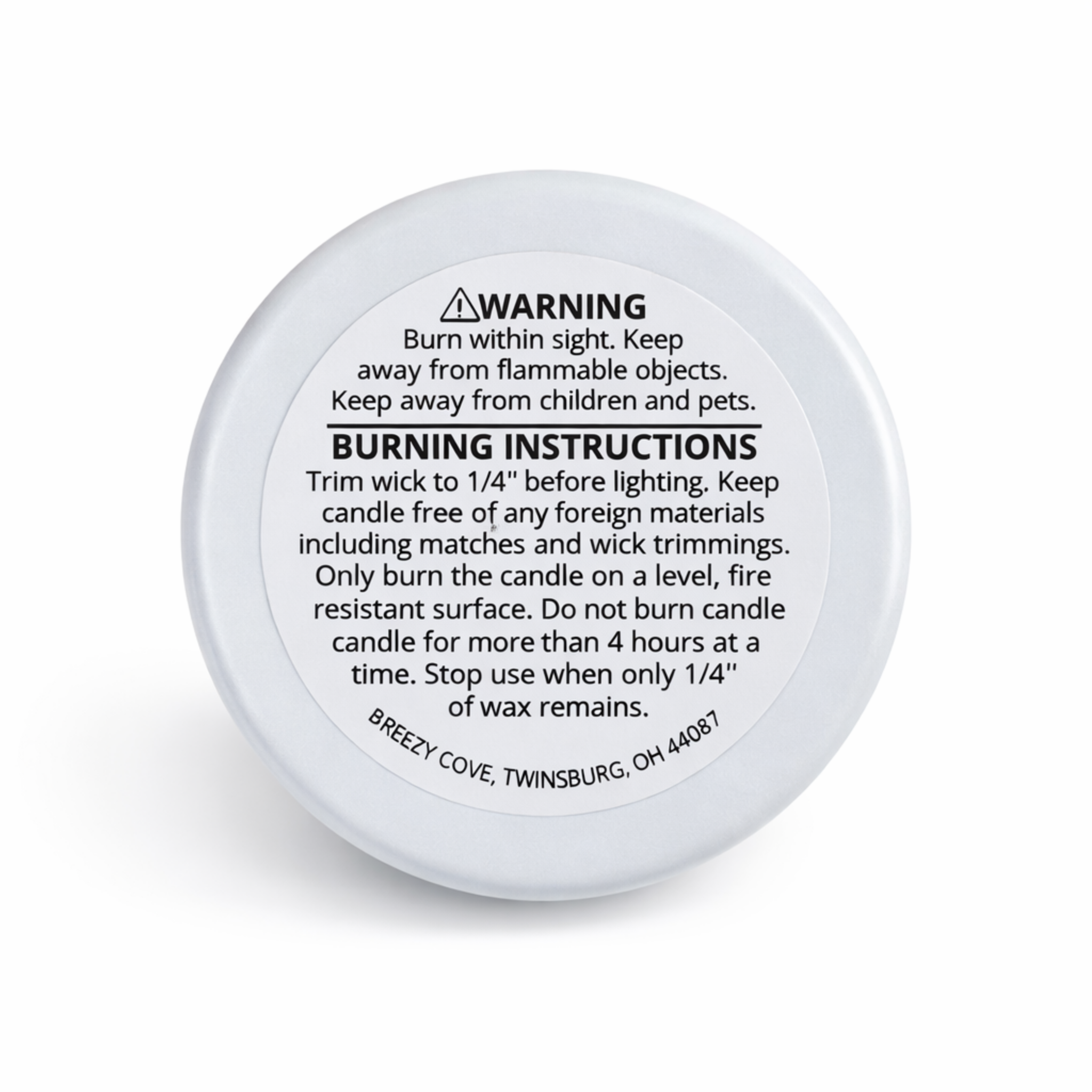 Breezy Cove - Wholesale Travel Candles - Oceanfront Beach Candle, Mini Tin Candle, Coconut Soy5