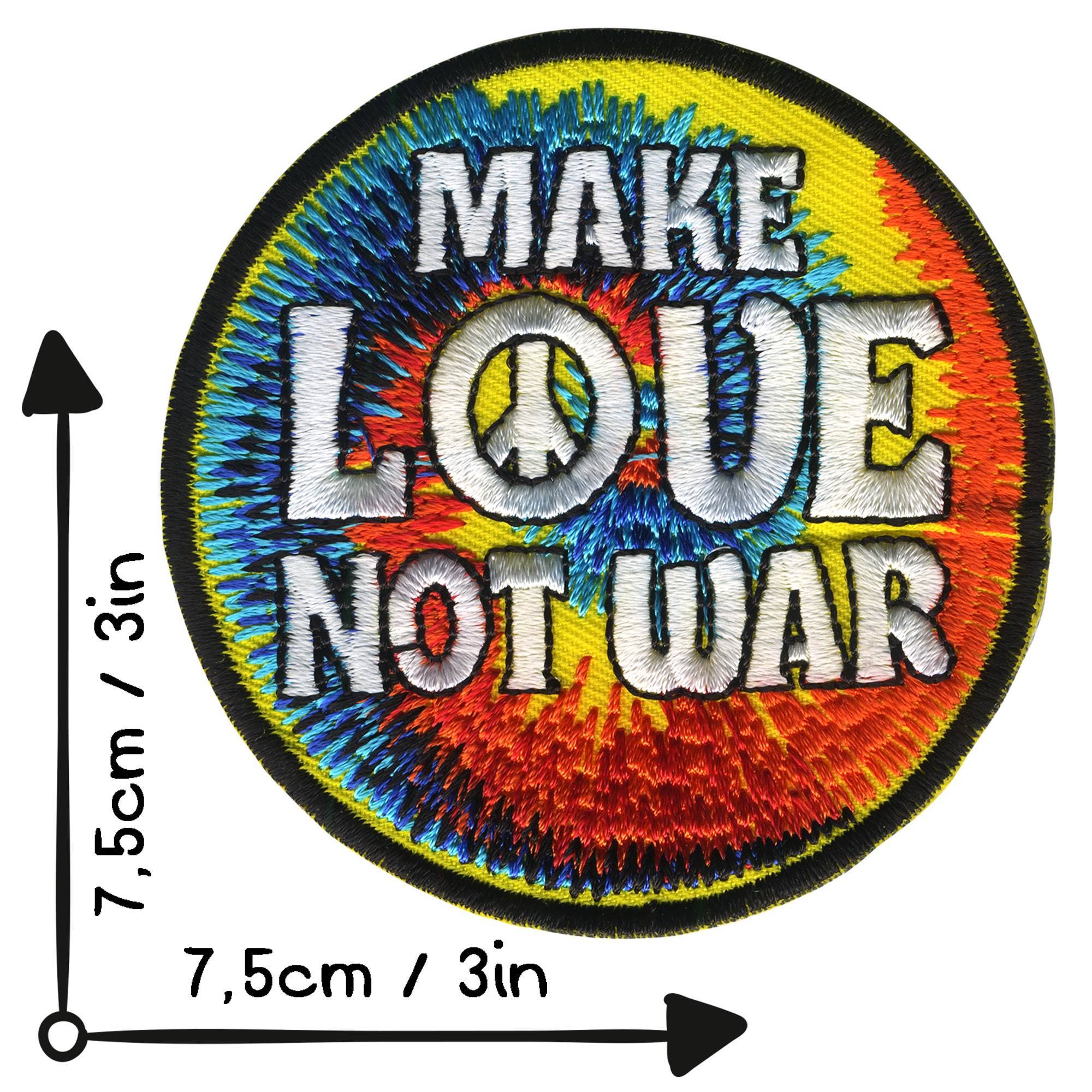 Tribal Trade GmbH - Vente Écusson - Ecusson coloré « Make love not war »4