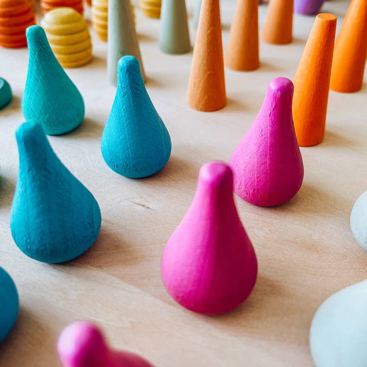 Tinitastic - Vente Jouet en bois – enfant - Tinitastic - Jeu de pièces libres Mandala en bois - Jouet créatif ouvert1