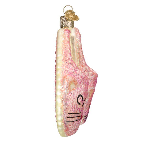 Old World Christmas - Wholesale Ornament - Cat Lady Slippers Ornament3